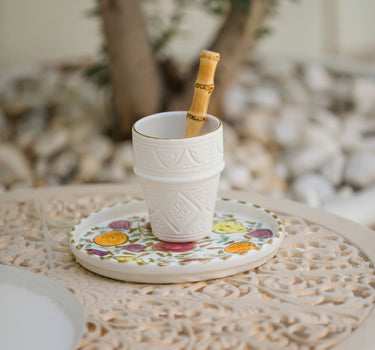 Moyenne tasse beldi Empreinte blanc gold (9180452421951) (9598916297023)