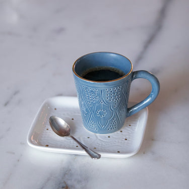 Mug empreinte bleu stone gold ceramic (9462968451391)