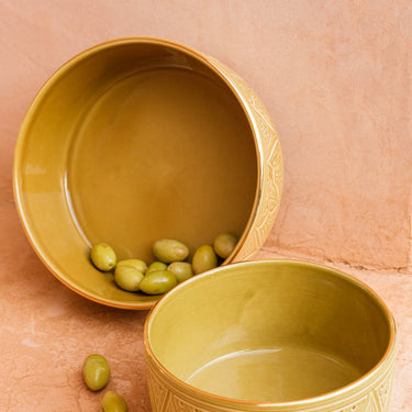 Plats de service droits Empreinte kaki gold (8952082530623)