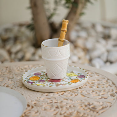 Moyenne tasse beldi Empreinte blanc gold (9180452421951) (9598916297023)