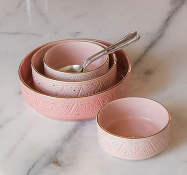 Plats de service droits Empreinte blush gold (6621937893418)