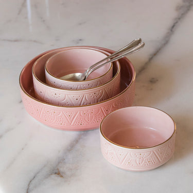 Plats de service droits Empreinte blush gold (6621937893418)