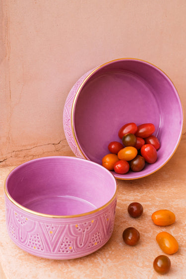 Plats de service droits Empreinte lilas gold (8261401051455)