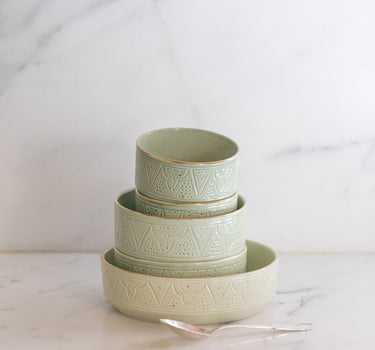 Plats de service droits Empreinte mint gold (6549292318762)