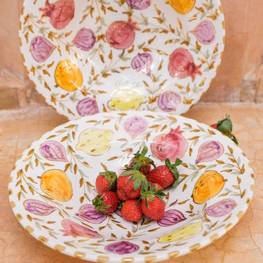 ASSIETTE A PATES MULTIFRUITS GOLD.CERAMIC (9416001618239)