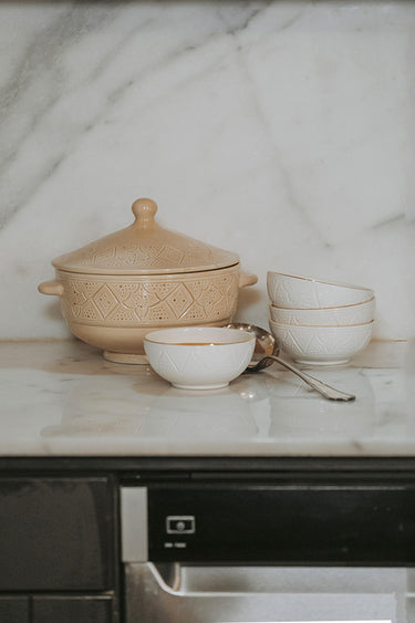 Soupière Empreinte sahara gold (6788128669738)