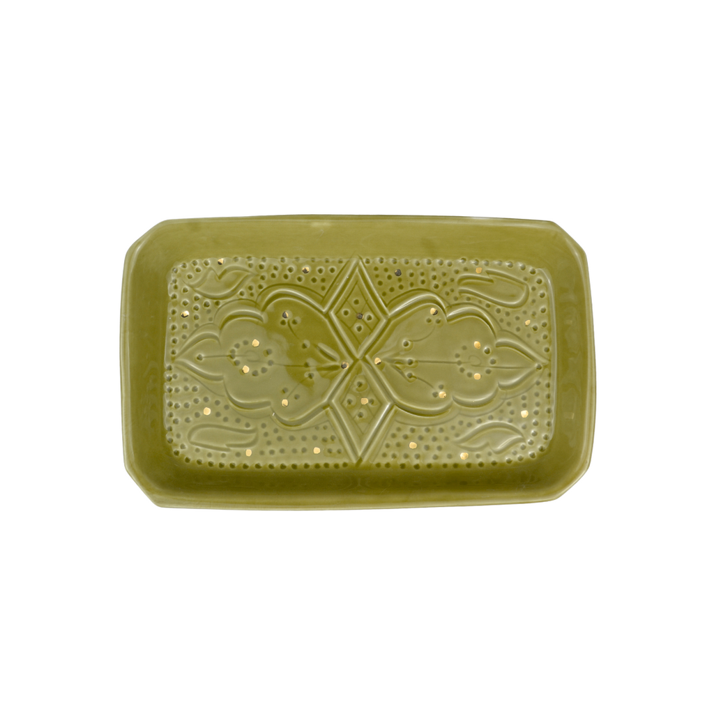 Grand plateau rectangle Empreinte kaki gold (8951776805183)