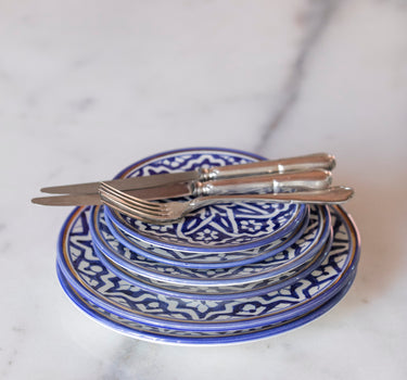 Assiette Fassia bleu majorelle gold (6850983526442)