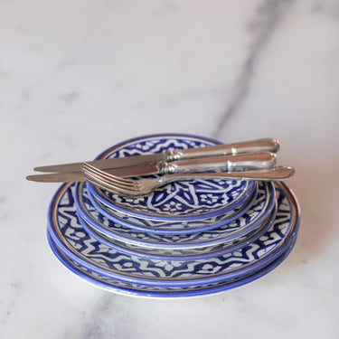 Assiette Fassia bleu majorelle gold (6850983526442)