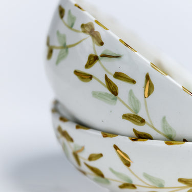 GRAND BOL BAS FEUILLES GOLD.CERAMIC (15159115940223) (15159121609087)