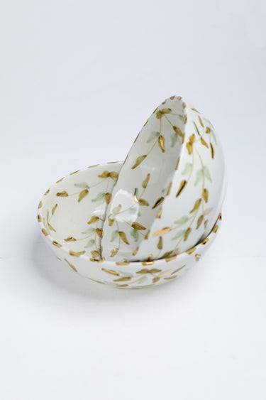 GRAND BOL BAS FEUILLES GOLD.CERAMIC (15159115940223) (15159121609087)