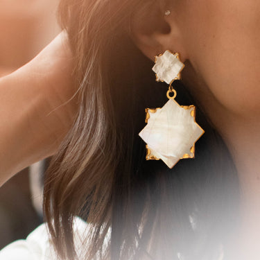 Maxi boucles Etoile de nacre (9010816123199)