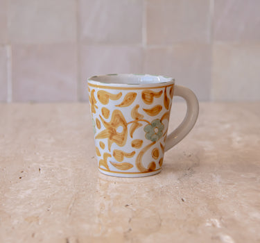 Petit mug Fleurs mimosa gold (9237799698751)
