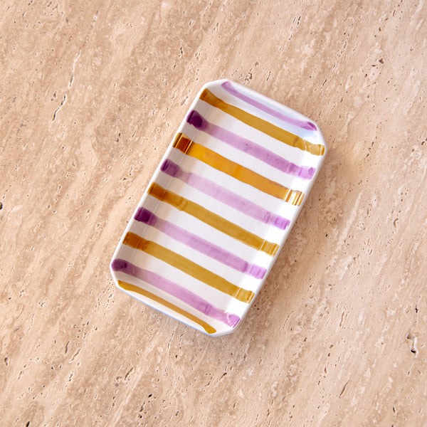 Grand plateau rectangle Ourika lilas paille gold (8497706762559)