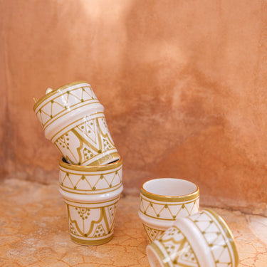 2 Moyennes Tasses beldi Zwak kaki gold (8995284681023)