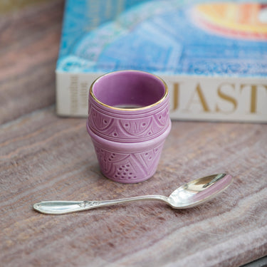 Petite tasse à café Empreinte lilas gold (8261397610815)