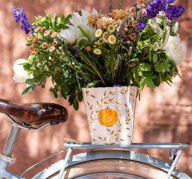 CACHE POT ou vase ORANGE GOLD (14957962232191)