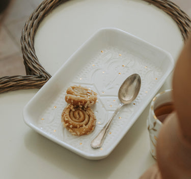 Plateau rectangle empreinte blanc gold (10333945927)