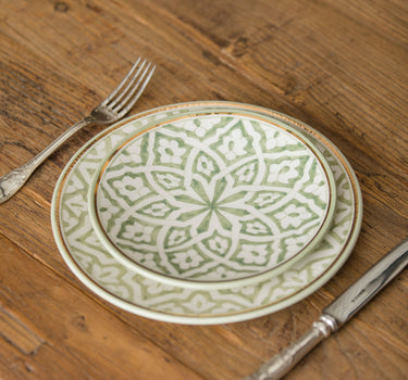 Assiette Fassia mint gold (6779310276650)