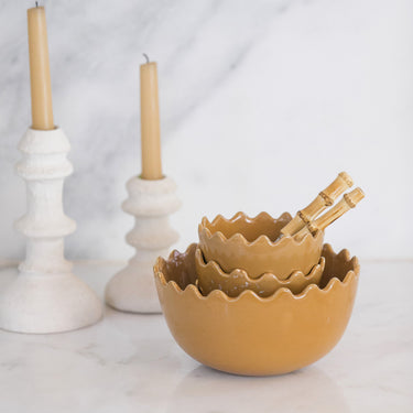 BOLS ET SALADIER TAZZA CURRY GOLD (14785238466943)