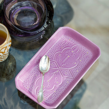 Plateau de service rectangle Empreinte lilas gold (8326941606207)