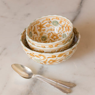 Bols et saladier ronds Fleurs mimosa gold (9207121183039)