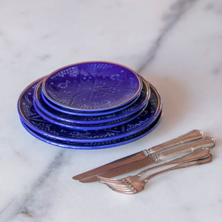 Assiette Empreinte bleu majorelle gold (6821603344426)