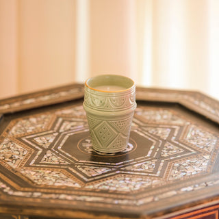 Bougie moyenne tasse beldi Empreinte mint parfumée figuier (9010886476095)