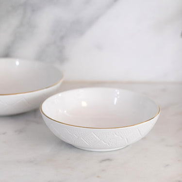 Saladiers bas Empreinte blanc gold (9437172924735)