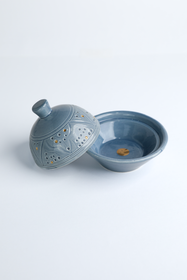 Boîte à délice Empreinte bleu stone gold (6901396635690)