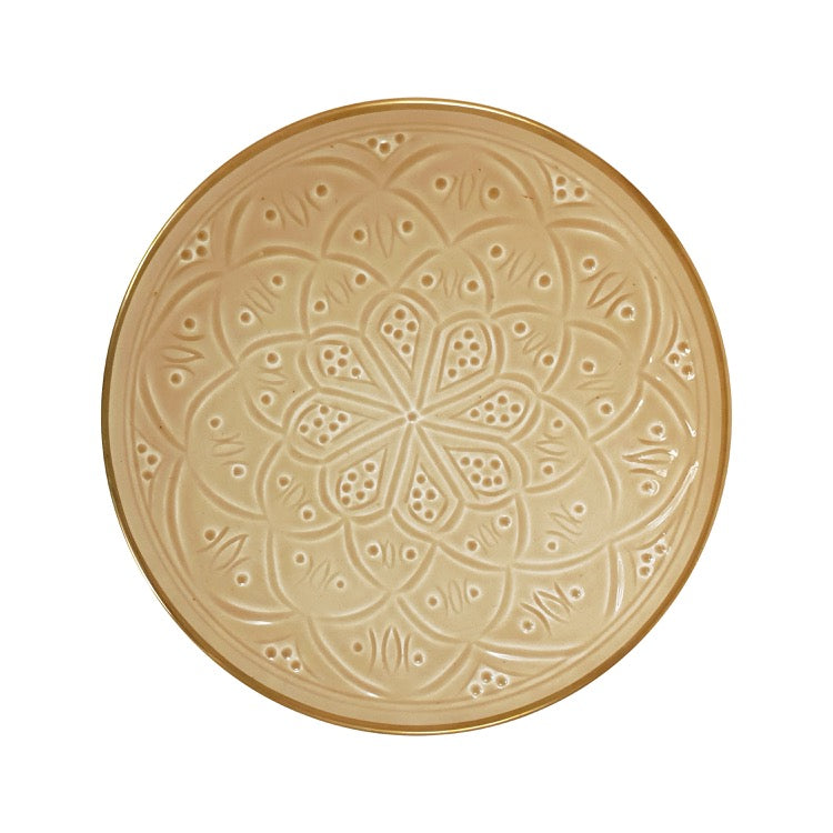 ASSIETTE EMPREINTE SABLE GOLD (4252918906903)