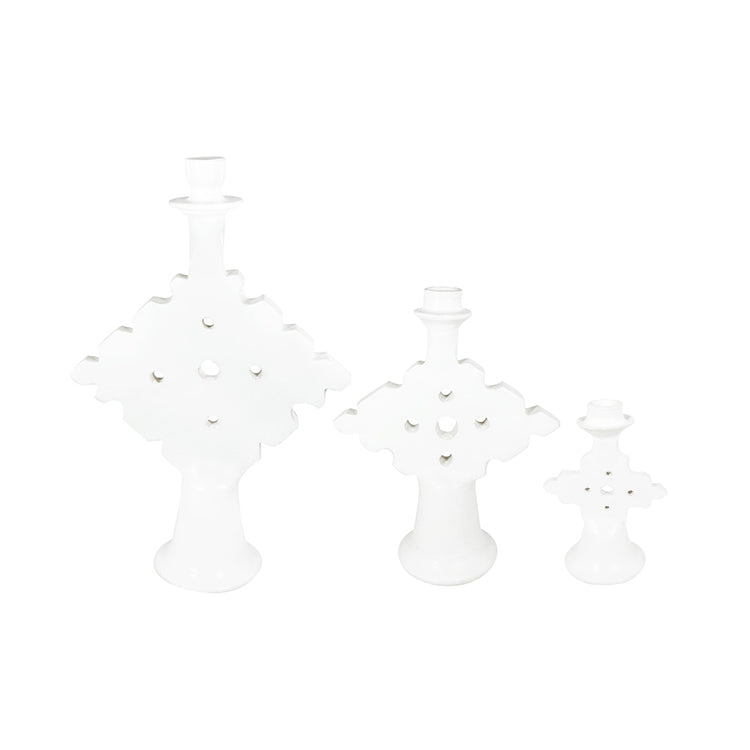 BOUGEOIR TADELAKT TRIANGLE BLANC (4162315812887)