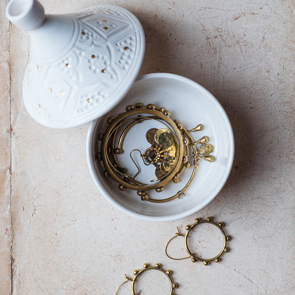 Boîte TAJINE EMPREINTE BLANC GOLD (6788150591530)