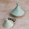 TAJINE EMPREINTE VERT AMANDE GOLD (6678277881898)