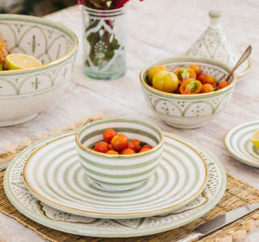 ASSIETTES GOLD VERT AMANDE (4441604948010)