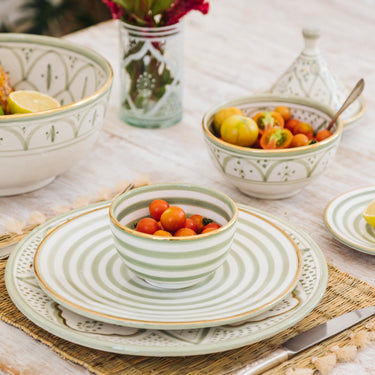 ASSIETTES GOLD VERT AMANDE (4441604948010)