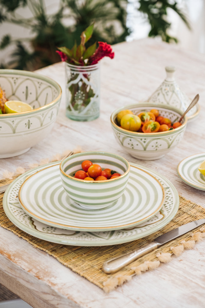 ASSIETTES GOLD VERT AMANDE (4441604948010)
