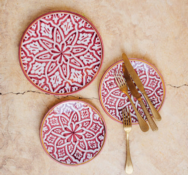 Assiette fassia aubergine gold (8048485564735)