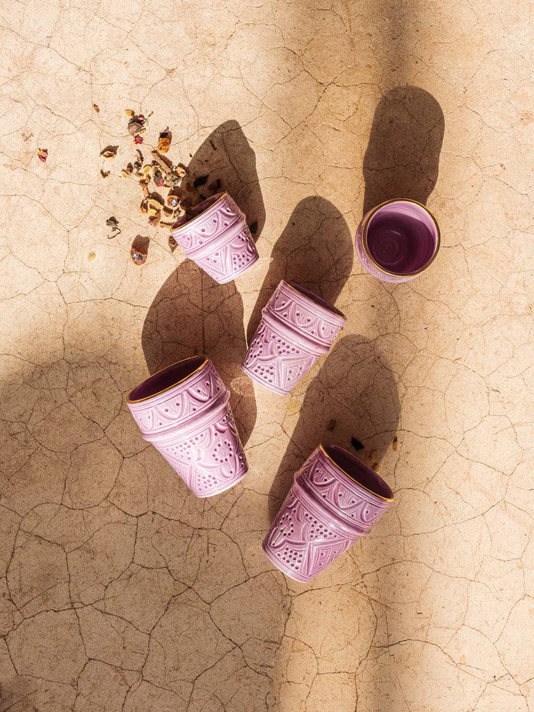 Moyenne tasse beldi Empreinte lilas gold (8261394235711)