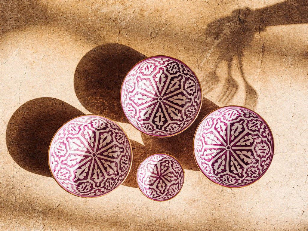 Bols et saladier ronds fassia lilas gold (8261226234175)