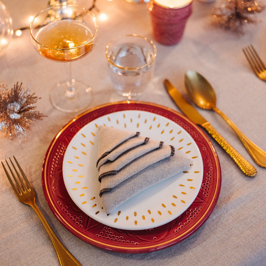 ASSIETTES NOUR BLANC GOLD (6901420884010)