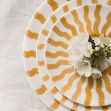 Assiettes Vague paille (8300365316415)