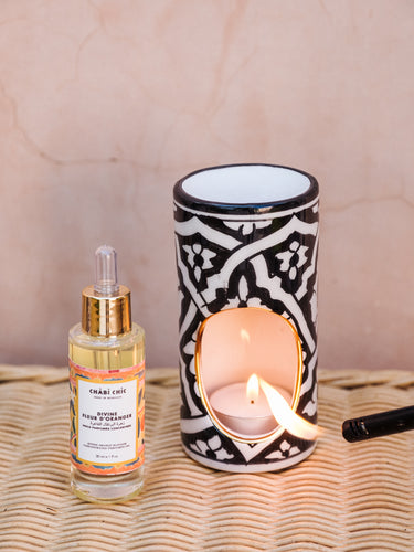 DIFFUSEUR PARFUM CÉRAMIQUE FASSIA NOIR GOLD (6820927078442)