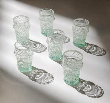 6 VERRES BELDI ORIGINAUX EN VERRE RECYCLE DECORE (6608706306090)