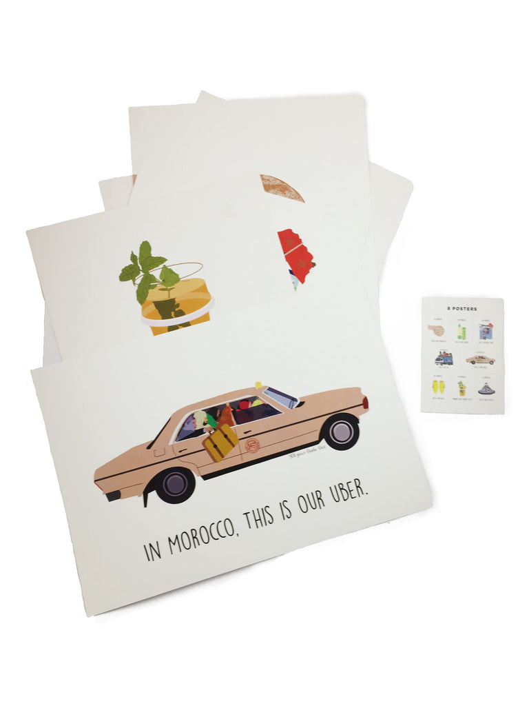 SET DE 8 POSTERS IN MOROCCO A ENCADRER (10566609095)