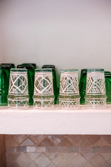 6 VERRES BELDI TGM EN VERRE RECYCLE DECORE (10335012295)