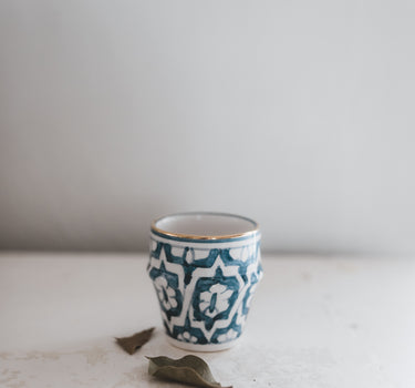 Petite tasse à café Fassia bleu stone gold (6900774764586)